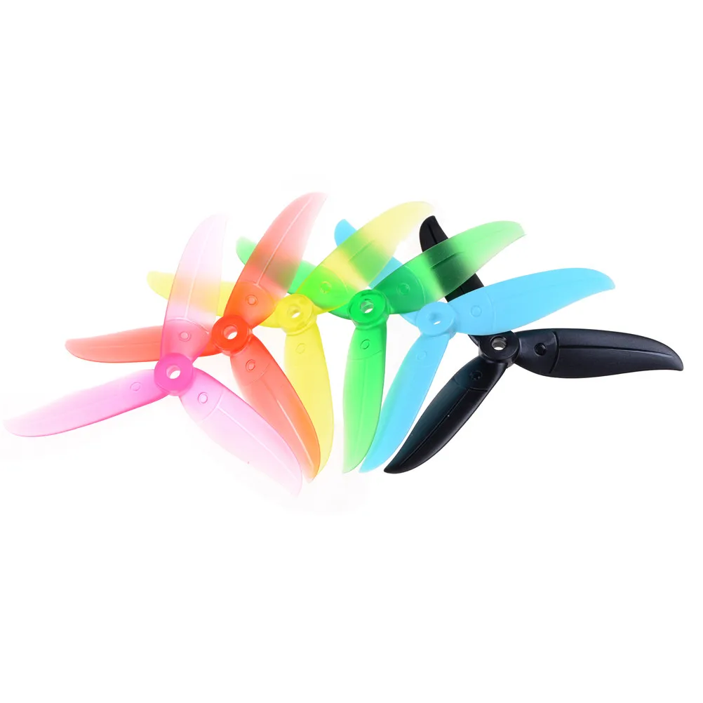 

2 Pair 5 inch Black Red Orange Green DALPROP T5045C Cyclone 5 Inch 3 Blade Propeller Clover Prop
