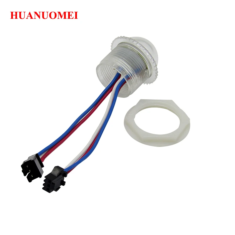 (50pcs/lot) 26mm 3LEDs UCS1903 LED Pixel Module Light,3pcs 5050 SMD RGB LED digital rgb module,Waterproof IP67,Transparent cover