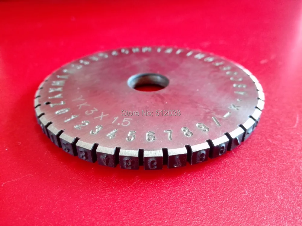 NEW Embosser Letter Font Wheel For Semi automatic Sheet Embosser Metal