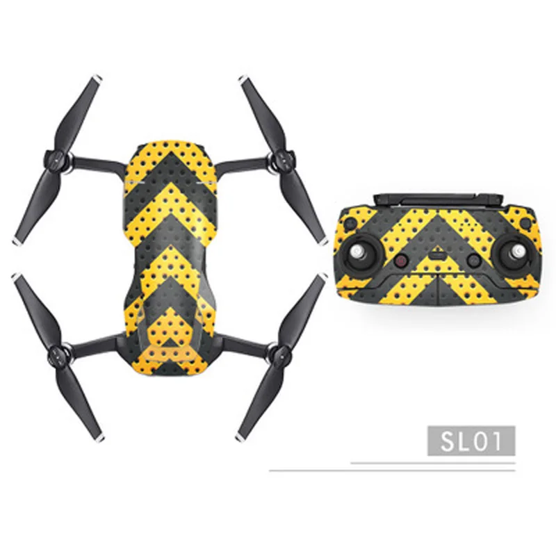 1set Waterproof 3M PVC Decal Sticker Body+ Remote Controller 3D Skin Stickers Protector For DJI Mavic Air Drone - Цвет: SL01