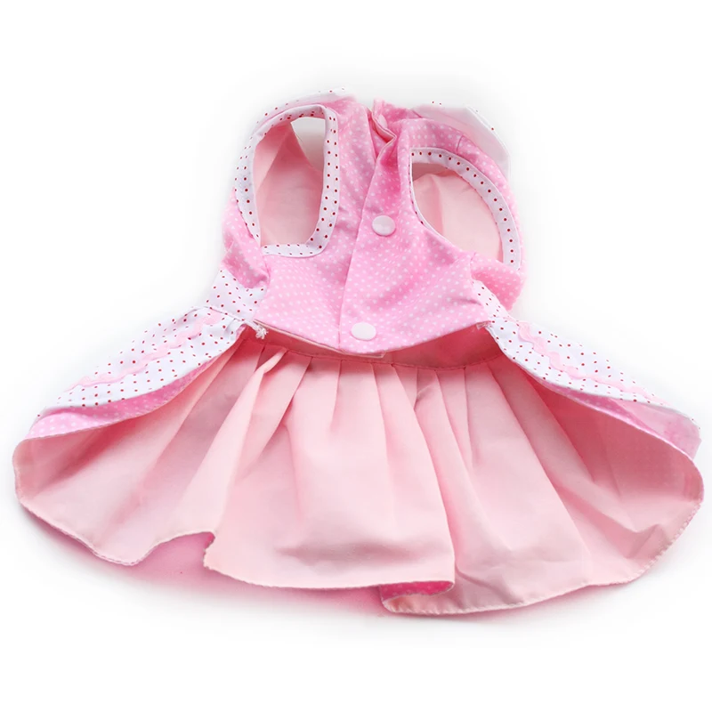 Dog Dresses Pink Princess Dress For Dogs Pet Clothing Supplies