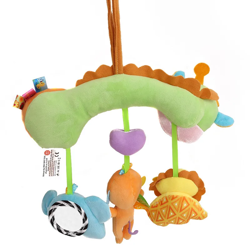 Детские игрушки сова птица милый мультфильм животных вещи плюшевая кукла рано Развивающая погремушка кровать подвесная коляска висит