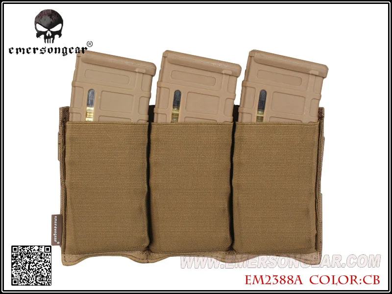 Emersongear M4 Triple Magazine Pouch Combat Molle Tactical FAST EM2388 | Спорт и развлечения