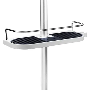 

SHGO-Shower Shelf Telescopic Adjustable Bathroom Organizer Shelf for Shower Bar for Soap Shampoo Lotion 18-25mm