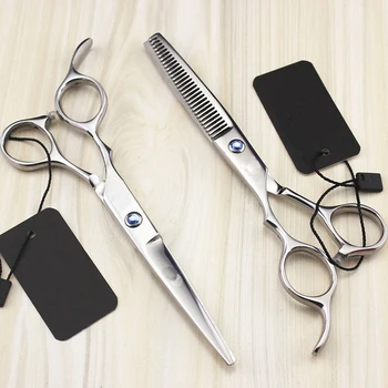 

Professional 6inch LEFT HAND Straight Thinning Hair Cut Scissor Barber Supply Hairdressing Style Pet Grooming Shear Clipper