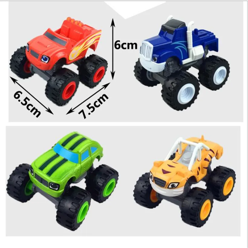 

Double 11 Hot Sell Anime Figure Cartoon Blaze Toy Car Monster Machines Action Figure Model Children Toys Birthday Gifts
