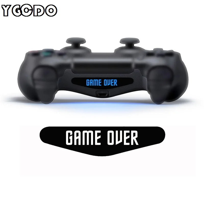 YGCDO 50 PCS  Mix  Custom Game Light Bar Stickers Decal Led Lightbar Film For Sony PS4 Playstation 4 Dualshock 4 Controller 