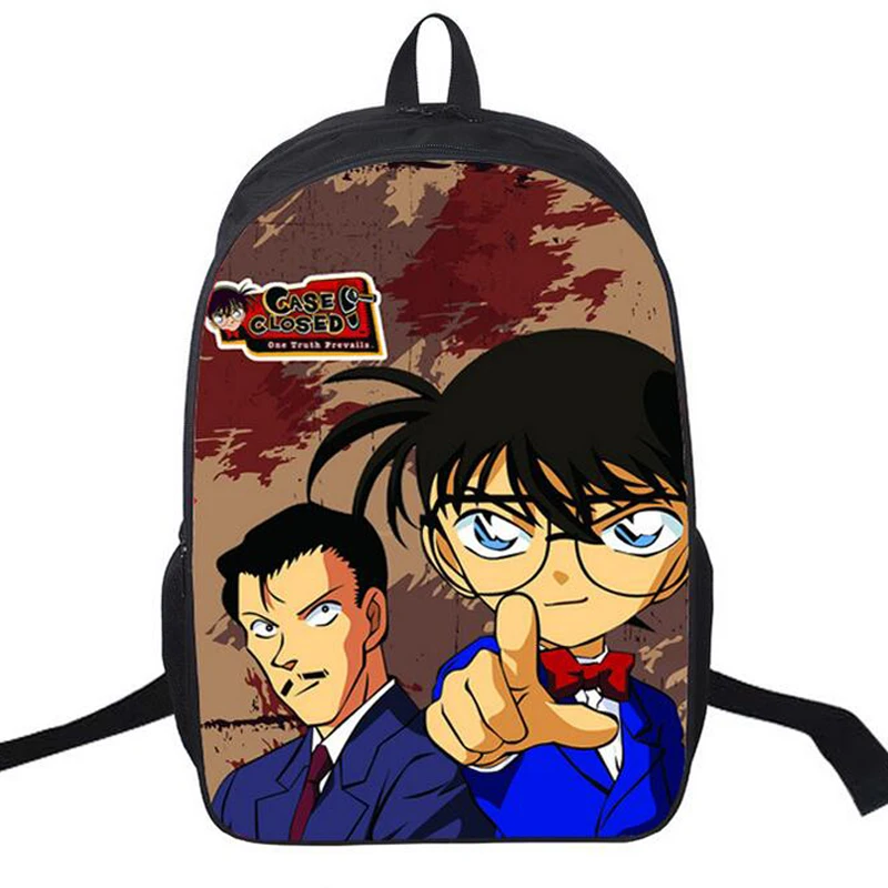Cartoon School Backpack Japanese Anime Designer DETECTIVE CONAN