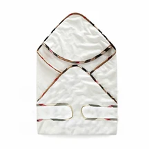 Nouvelle arrivée 73*73 cm Bébé À Capuchon treillis Serviette De Bain en coton Bébé garçon fille Peignoir Nourrissons nouveau-né recevant couvertures vêtements