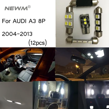 

12pcs LED Canbus Interior Lights Kit Package For Audi A3 8P (2005-2013)