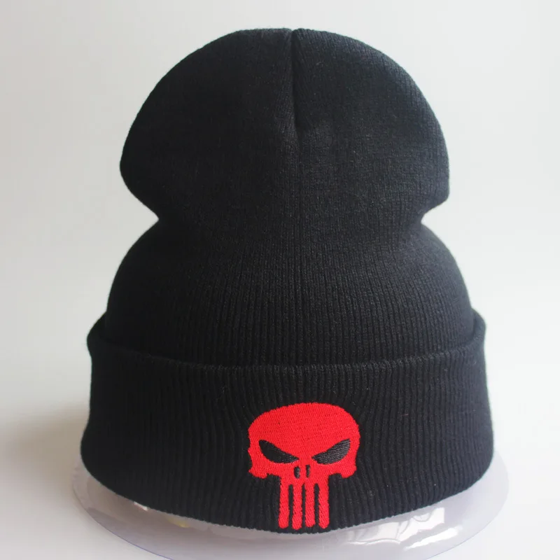 Embroidery Black Skulls Winter Warm The 