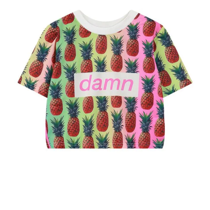 هياواثا النساء المتناثرة المحاصيل القمم الصيف الحليب الرقمية مطبوعة قصيرة الأكمام والقمصان فتاة فضفاض قصيرة قمم المحملات T2545 هياواثا النساء المتناثرة المحاصيل القمم الصيف الحليب الرقمية مطبوعة قصيرة الأكمام والقمصان فتاة فضفاض قصيرة قمم المحملات T2545