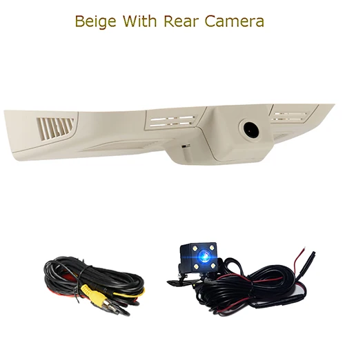 Jabriel Скрытая HD Автомобильная Камера вождения рекордер wifi Автомобильный видеорегистратор для 2013- Mercedes Benz ML GL 320 350 400 500 Dexule - Название цвета: Beige Two Lens Cam