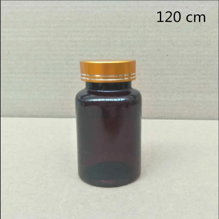 60 120 мл g зеленый/синий/коричневый таблетки Пластиковые Упаковочные бутылки образец порошка пустые косметические контейнеры 50 шт в розницу - Цвет: Dark gold lid