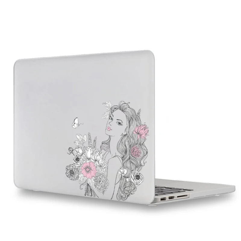 

Sweet Girl Water Painting Laptop Sticker for Macbook Sticker Pro Air Retina 11 12 13 15 inch Dell Mac Book Skin Notebook Decal