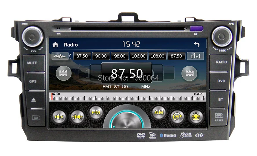 Discount 8 inch Car DVD Player for Toyota corolla (2006-2011) Audio Video GPS Navigation TV Bluetooth Radio 3G+Free GPS map 2