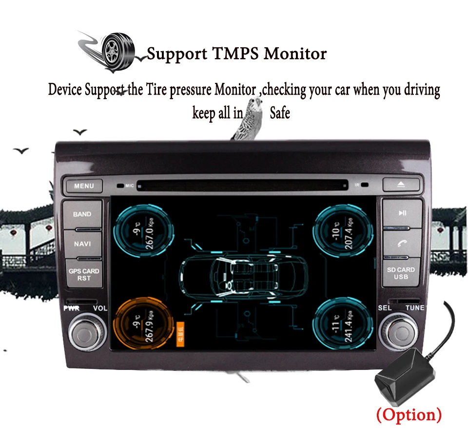 2 Din 7 &quotHD Android 8 0 радио GPS HDMI Автомобильный DVD плеер для FIAT BRAVO 198 2007 2008 2009 2010 2011 2012 2013