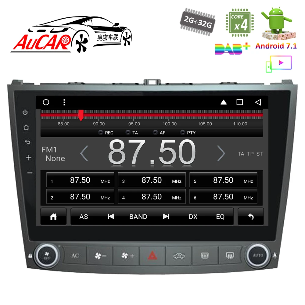 Perfect AuCAR 10.1" Octa Core Android 8.1 2GB+32GB Head Unit Car Radio for Lexus IS250 IS350 2005 2006 2007 2008 2009 2010 2011 4G RDS 1