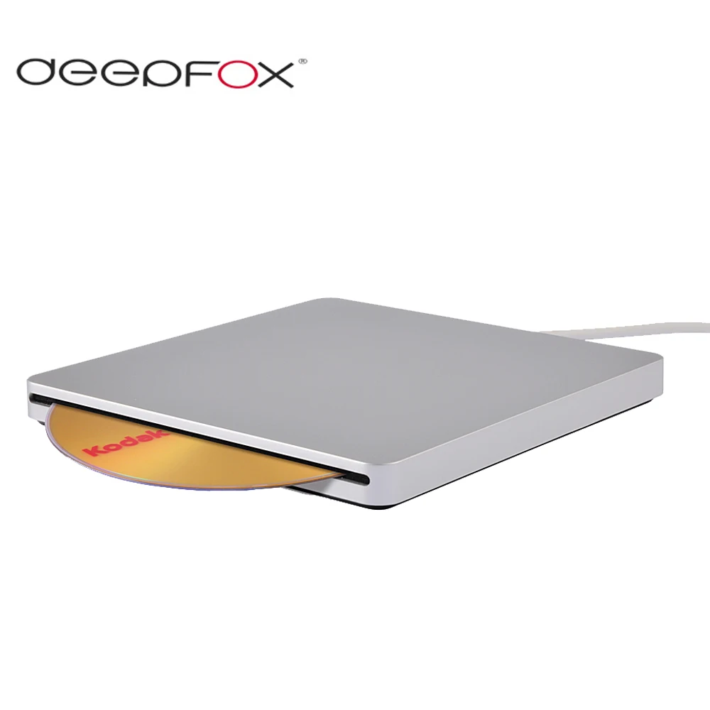 Deepfox USB 3.0 External Slot in Load CD DVD RW Optical Drive Burner Superdrive For Laptop PC Macbook
