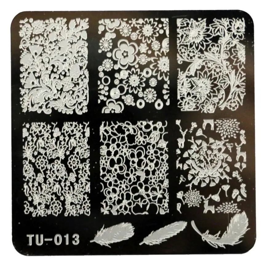 

1pcs DIY Nail Art Stamp Template Image Plates Nail Art Stamping Tools Manicure Template Drop ship Beauty 18.19
