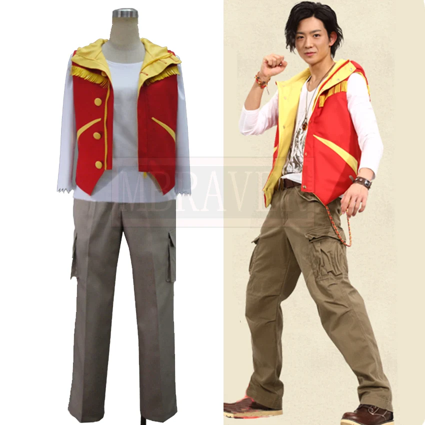 Костюм для косплея Super Sentai Zyuden Kyoryuger Red Daigo Kiryu|cosplay tail|costumes devilcosplay boots |