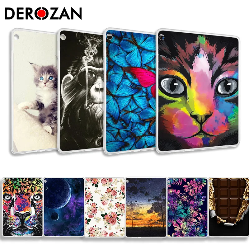 

Soft Painted TPU Table Case For Lenovo Tab P10 TB-X705F M10 TB-X605F E10 E 10 TB-X104F E8 TB-8304F E7 TB-7104F Back Cover Shell