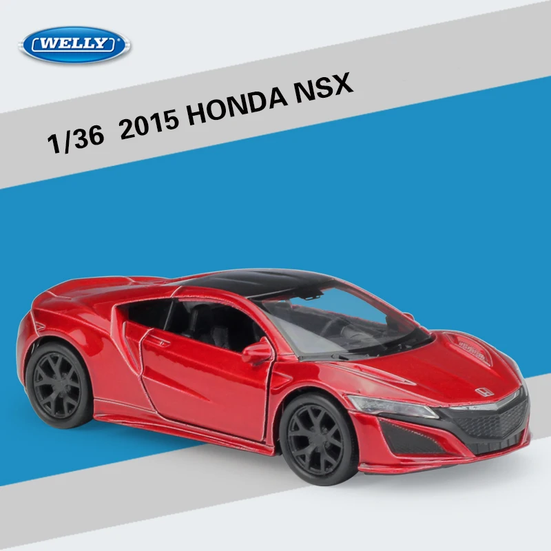 

1:36 Scale Welly Honda Acura NSX Diecast Model Toy With Pull Back Educational Collection For Baby Birthday Gifts