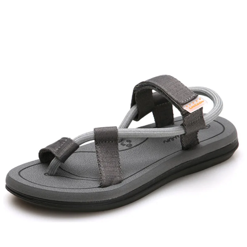 LOULUEN Brand Men's Sandals Summer Boy Sandals Vietnamese Sandals Outdoor Couples Personality Tide Beach Flip-Flops Men Slippers (23)