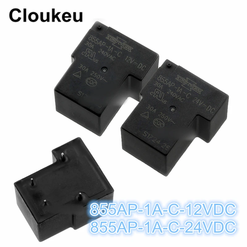 50 шт реле DIP4 855AP-1A-C-12VDC 24VDC 30A T90 G8P-1A4P