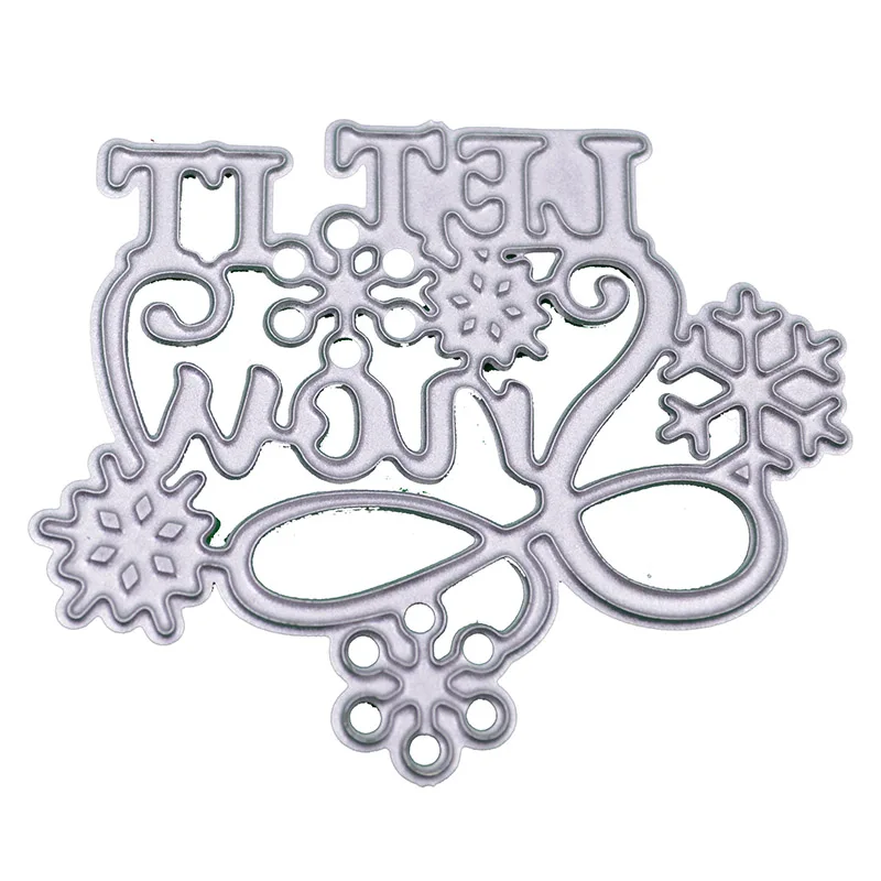 

Let it snow Metal Cutting Dies Stencils for DIY Scrapbooking Decorative Embossing card making