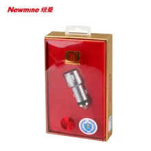 100 шт Newman безопасный Молот автомобильное зарядное устройство для iPhone для Apple с розничной упаковкой экспресс