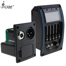 SLADE LC5 Band Guitarra звукосниматель акустическая электрическая гитара звукосниматель усилитель Pream EQ эквалайзер звукосниматель тюнер пьезо керамический ЖК-тюнер