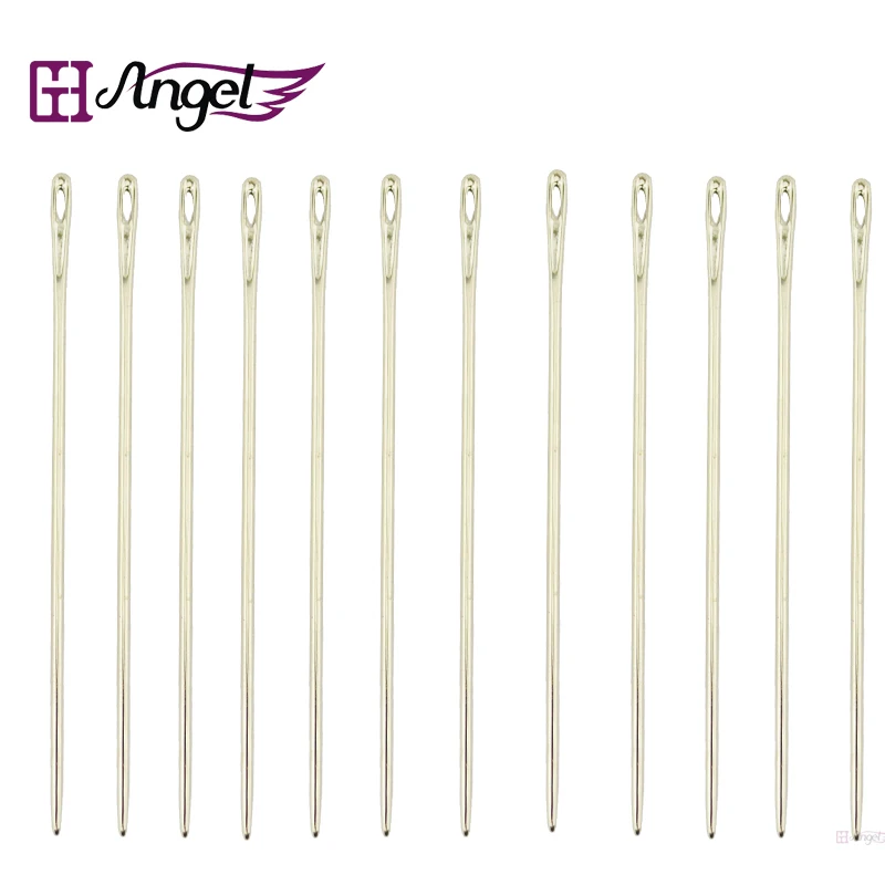 Angels 12pcs 6cm I Shape Straight Weft Weaving/sewing Needles For Diy