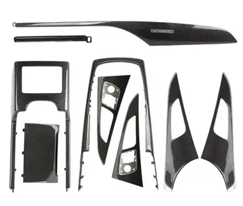 

Carbon Fiber Car interior Dashboard Window Lifter Switch Cover Trims For AUDI A6 C7 2012 2013 2014 2015 2016 BY EMS