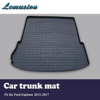 

1Set Car Cargo rear trunk mat For Ford Explorer 2013 2014 2015 2016 2017 Boot Liner Tray Waterproof Anti-slip Mat accessories