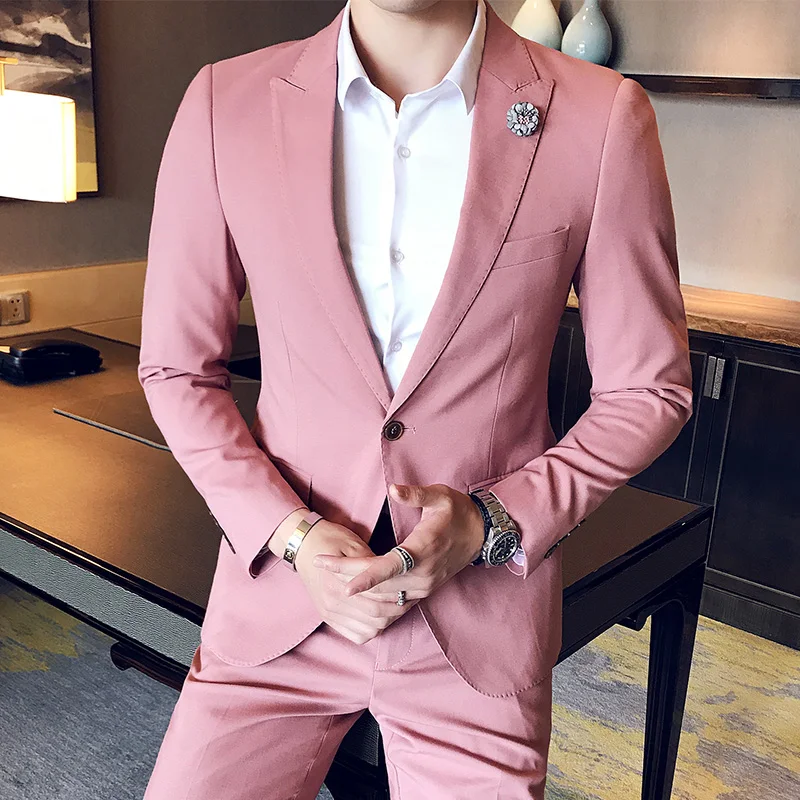 ( Jackets + Pants ) 2018 Groom High end Brand Fashion Boutique Formal