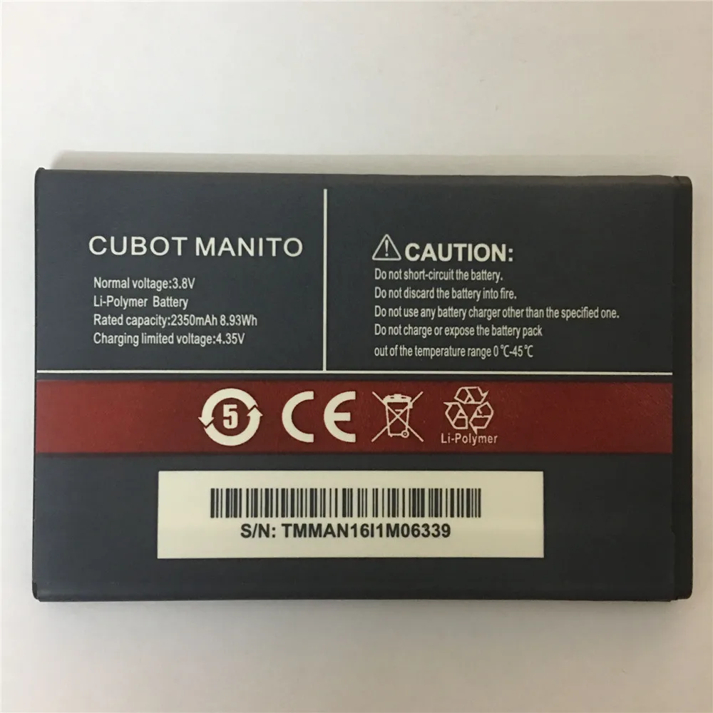 Аккумулятор для CUBOT MANITO Batterie Bateria Batterij аккумулятор 3 8 V 2350mAh | Мобильные телефоны и