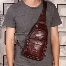 Новинка, натуральная кожа, мужская сумка через плечо от известного бренда, сумка на грудь, мужская кожаная сумка, сумка через плечо