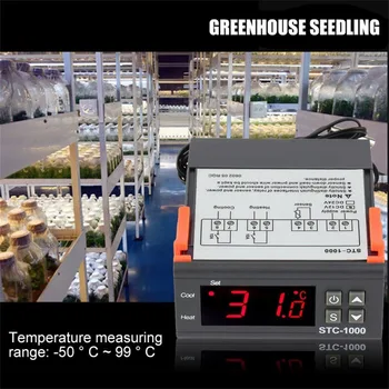 

Digital STC-1000 All-Purpose Temperature Controller Thermostat With NTC Sensor