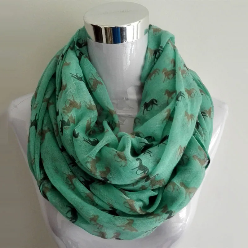Бесплатная доставка новинка 2019 модный шарф снуд бесконечность с мини лошадью