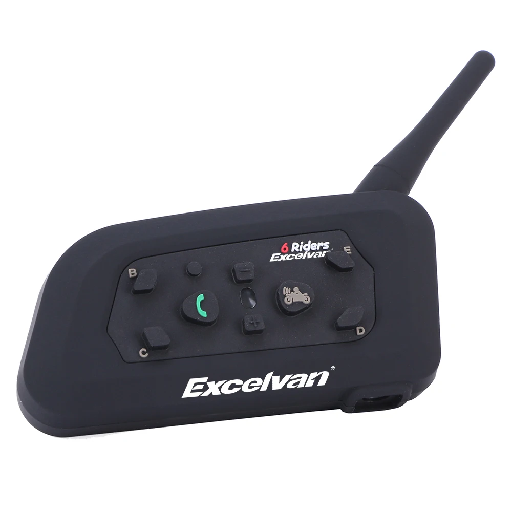 2 pcs V6 BT Multi Interphone Bluetooth Motorcycle Wireless