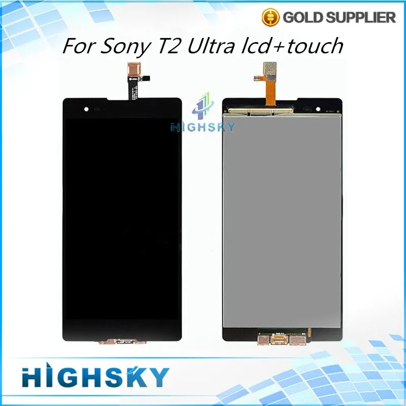 

Tested Display For Sony Xperia T2 Ultra Dual D5322 XM50h LCD With Touch Screen Digitizer Assembly 1 Piece Free Shipping