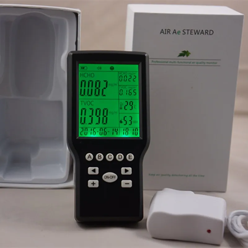 

Free shipping gas meter TVOC Formaldehyde HCHO Detector/digital data display/TVOC Air Quality Tester Detector