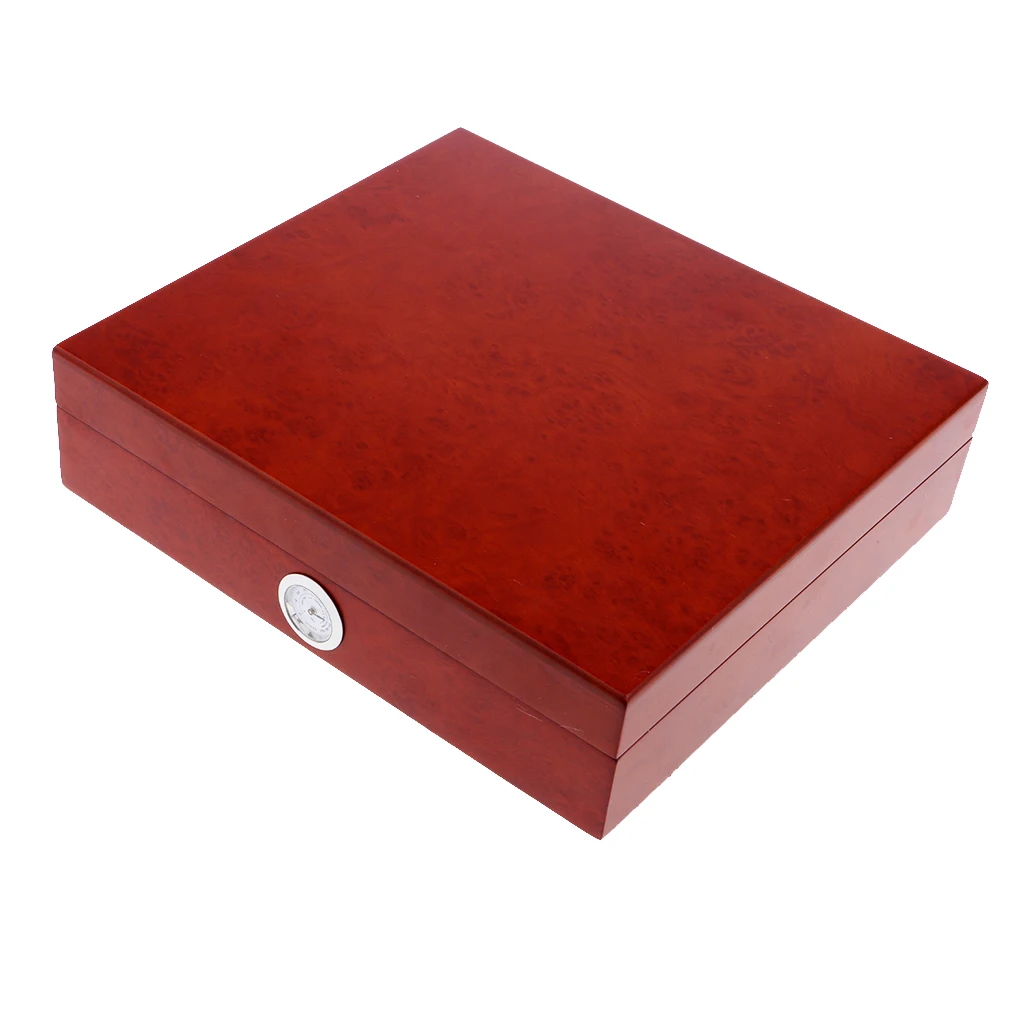 2PCS Spanish Cedar Wood Cigar Humidor Case W/ Humidifier Hygrometer Cigar  Box