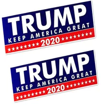 100 шт. в упаковке, Дональд Трамп для детей, наклейка на бампер Trump Keep America Great Window, самоклеящаяся пленка, 7,6*22 см