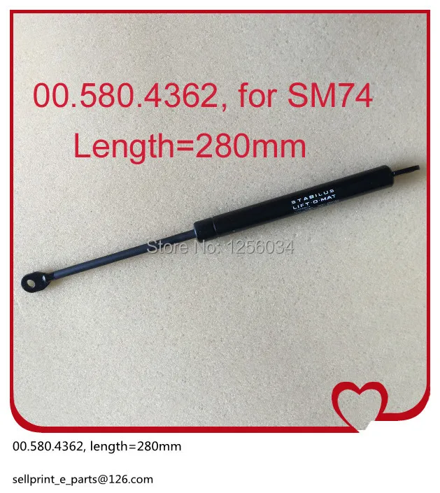 

1 piece 00.580.4362 buffer pneumatic rod Telescopic gas spring for heidelberg SM74 machine length=280mm