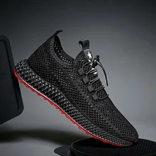 

2021 New Mesh Men Casual Shoes Lace-up Men Shoes Lightweight Comfortable Breathable Walking Sneakers Rubber Soft Bottom Non Slip