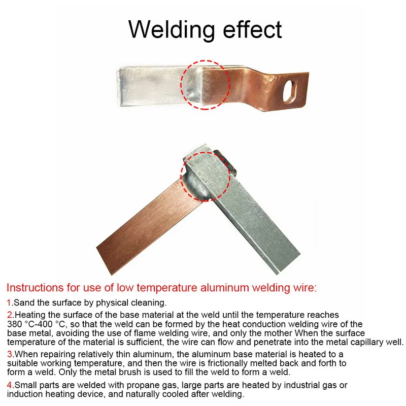 Алюминиевая Сварка, пайка 1,6/2 мм низкотемпературная проволочная припоя без порошковый припой