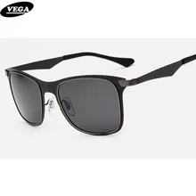 VEGA Лидер продаж поляризованные вечерние солнцезащитные очки унисекс металлические круглые квадратные цветные очки синие тонированные солнцезащитные очки 3521