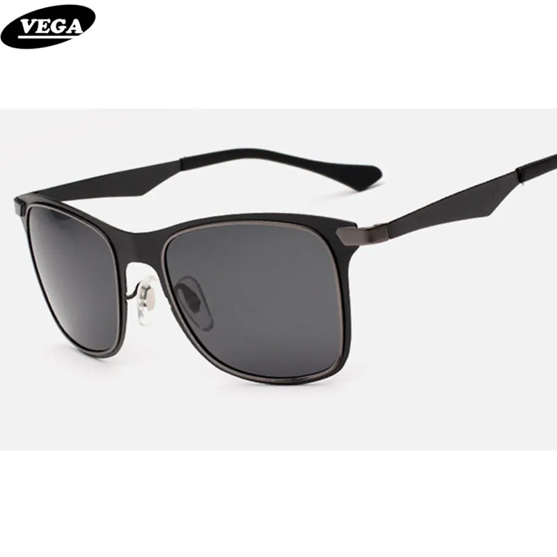 

VEGA Hot Sale Polarized Party Sunglasses Unisex Metal Wraparound Square Colored Glasses Blue Tinted Sunglasses 3521